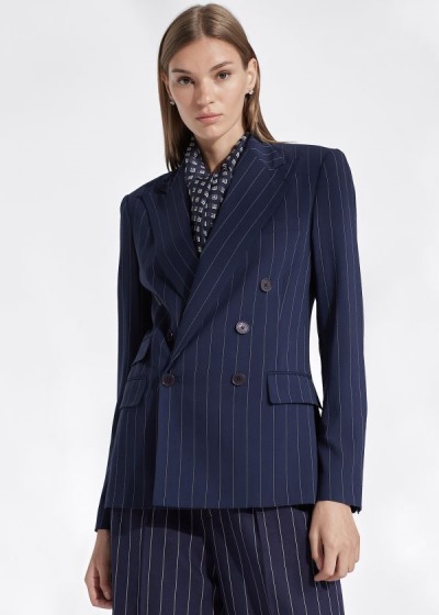 Women's Ralph Lauren Elias Striped Jackets | 054627PYX